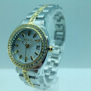 Relic All Stainless Steel Japan Movement Quartz Wristwatch zr12036 Crystal Bezel Watch GreatWatchesOnline.com