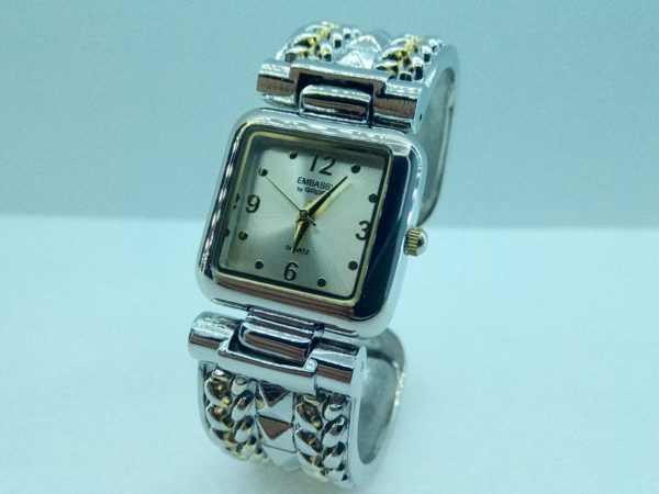 Embassy by Gruen Japan Movement Quartz Wristwatch Cuff geh3566L Embassy GEM3566L GreatWatchesOnline.com