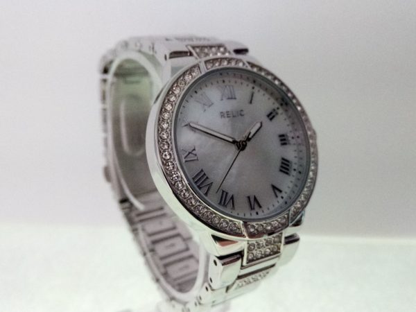 Relic Japan Movement Quartz Wristwatch zr34325 Crystals Bezel GreatWatchesOnline.com