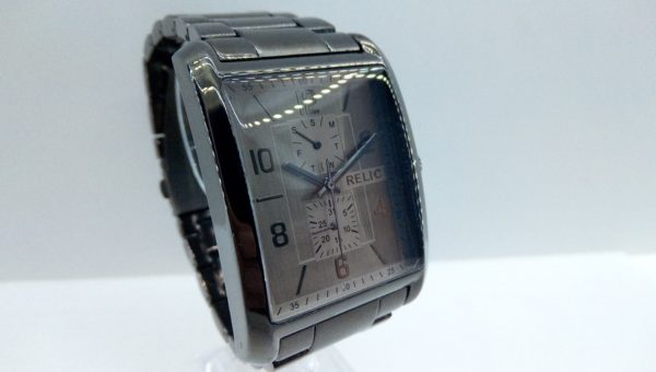 “Julian” Relic Gunmetal Japanese Quartz Movement Wristwatch zr15846 Great Watches Online GreatWatchesOnline.com