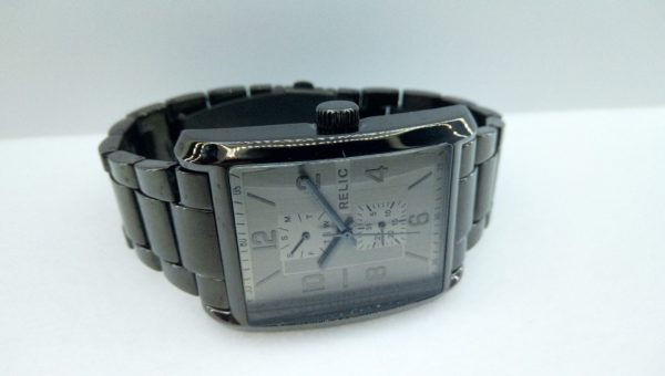 “Julian” Relic Gunmetal Japanese Quartz Movement Wristwatch zr15846 Great Watches Online GreatWatchesOnline.com