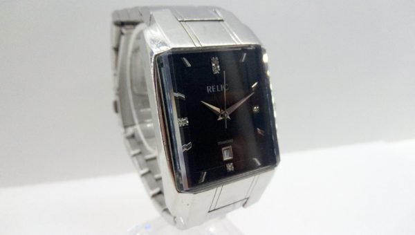 Relic Diamond All Stainless Steel Japan Movement Quartz Wristwatch zr77144 Date Indicator GreatWatchesOnline.com