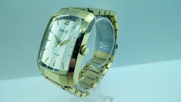 Relic All Stainless Steel Japanese Movement Quartz Wristwatch zr77292 Gold Watch GreatWatchesOnline.com