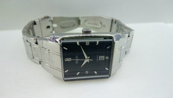 Relic Diamond All Stainless Steel Japan Movement Quartz Wristwatch zr77144 Date Indicator GreatWatchesOnline.com