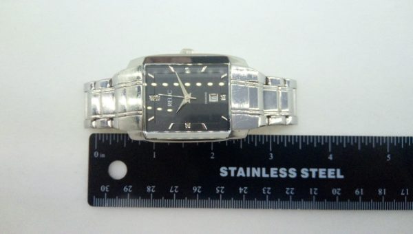 Relic Diamond All Stainless Steel Japan Movement Quartz Wristwatch zr77144 Date Indicator GreatWatchesOnline.com