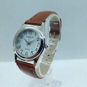 Hanslin Japan Movement Faux Leather Quartz Wristwatch 2 piece strap watch GreatWatchesOnline.com